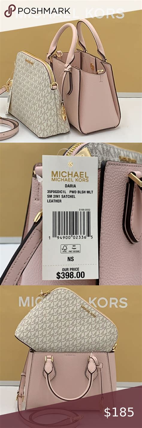 michael kors 2 in 1 daria bag|Michael Michael Kors Daria 2 In 1 Small Vanilla Powder .